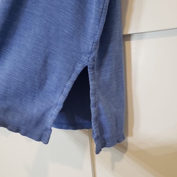 J.Jill Pima Scoop-Neck Elbow-Sleeve Tee Shirt Blue Size Large 100% Pima … - Picture 7 of 10